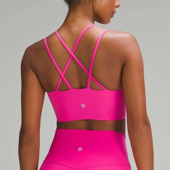 lululemon athletica Other - lululemon like a cloud longline bra *light support in pink